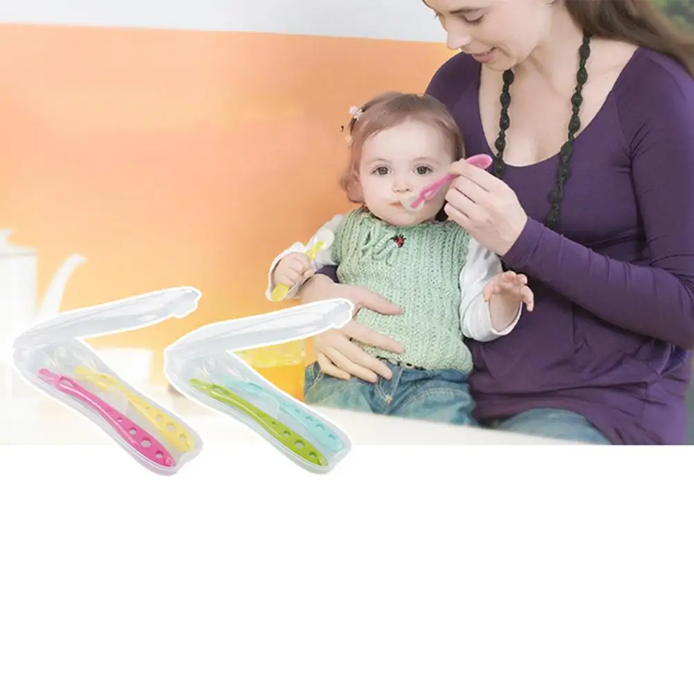 Kidlove детская портативная для кормления посуда набор силиконовая рисовая паста ложка для кормления