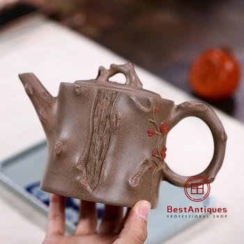 

Yixing Zisha Teapot Purple Clay Teapots Handmade Duanni Meizhuang 480cc