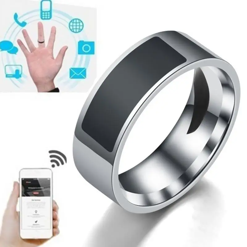 

Stainless Steel Waterproof Digital NFC Smart Rings Access Control Intelligent Chip Magic Finger NFC Ring For Mobile Phone
