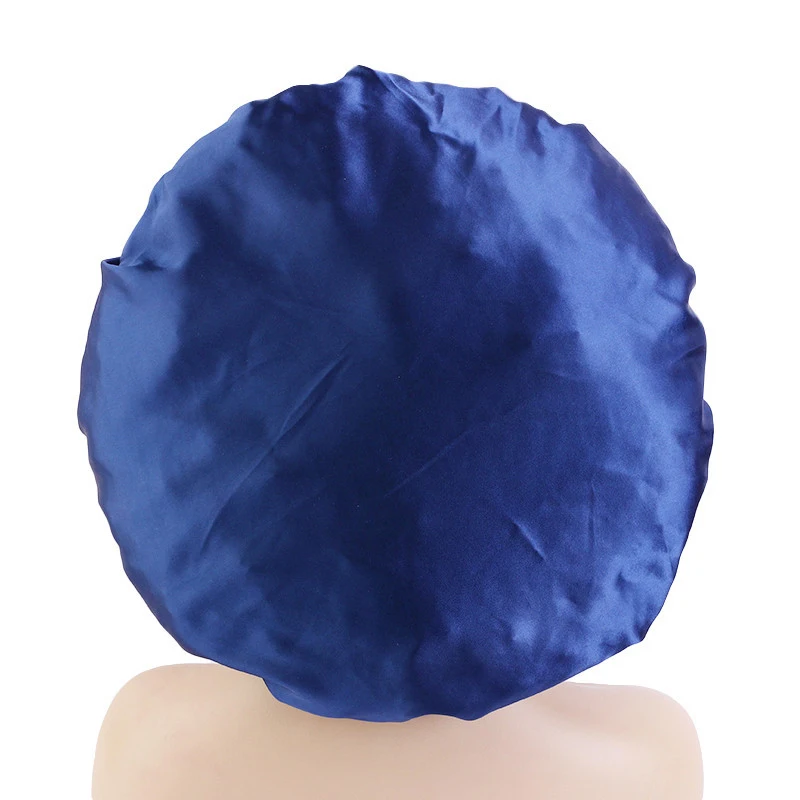 Satin Rhinestone Sleeping Muslim Women Hat Night Sleep Cap Hair Care Salon Makeup Headband Hijab Head Cover Elastic Band Bonnet 5