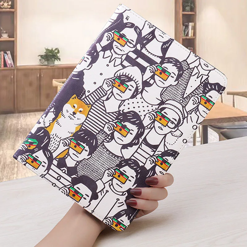 Черный Для iPad 10,2 чехол мультфильм ПУ; кожа; Силикон Мягкая задняя крышка флип смарт-стенд планшет чехол для Apple iPad 10,2 чехол - Цвет: Черный