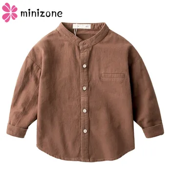 

Baby Boy Collar Shirt British Children Solid Cotton Tops New Long Sleeve School Blouse Kid Clothes Winter Shirts For Toddler Boy