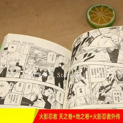 3 Books Naruto Famous Sayings Painting Collection Heaven Land Additional Stories Japan Youth Teens Manga Comic Chinese Book Aliexpress