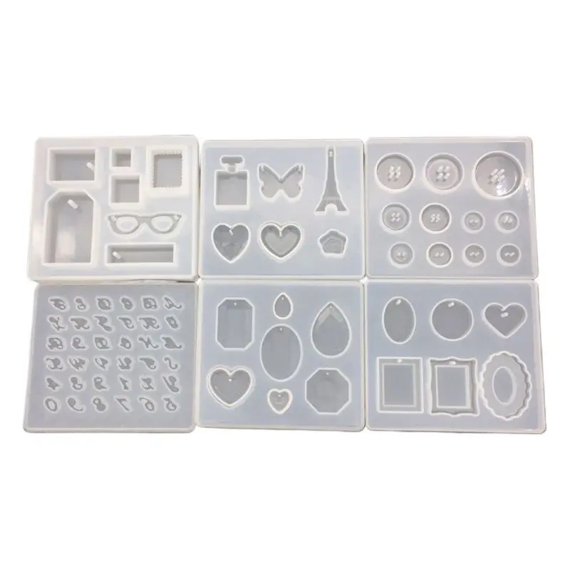 6 шт./компл. Хрустальная подвеска из эпоксидной смолы DIY Алмазные цифровые деревянные буквы силиконовые формы ручные декоративные украшения