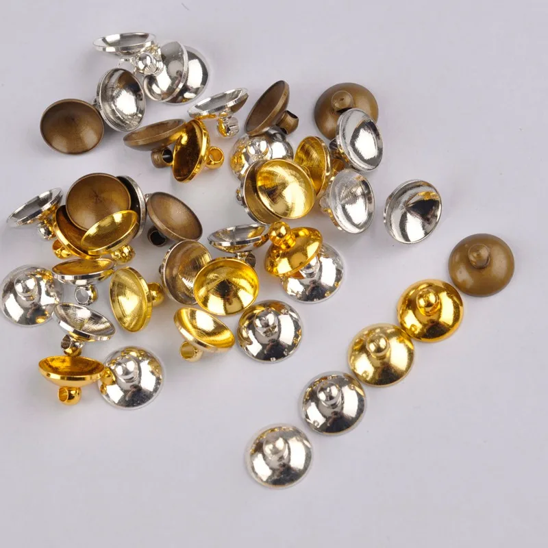 

1000pcs 6mm 8mm 10mm Pendant Connector Bead Caps Glass Cover Ring DIY Accessories Wholesale
