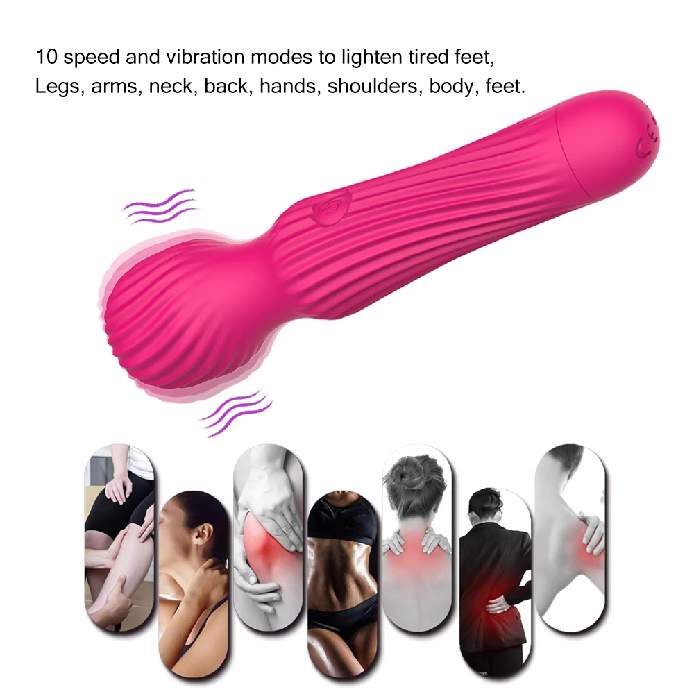 10 Modes G Spot Vibrators AV Wand Vagina Massagers Clitoris Stimulation Sex Toys Shop For Women