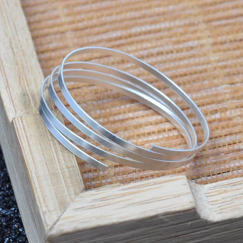 

0.9x0.3mm 0.9x0.4mm real Pure Solid 999 Sterling Silver Wire Thread String Line for Necklace Bracelet Earring Jewelry Making