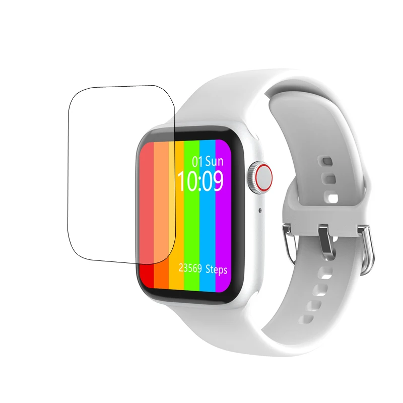 5pcs TPU Soft Smartwatch Protective Film Full Cover For BYSL/GIINKWE IWO W26 Smart Watch Series 6 40mm 44mm LCD Screen Protector |