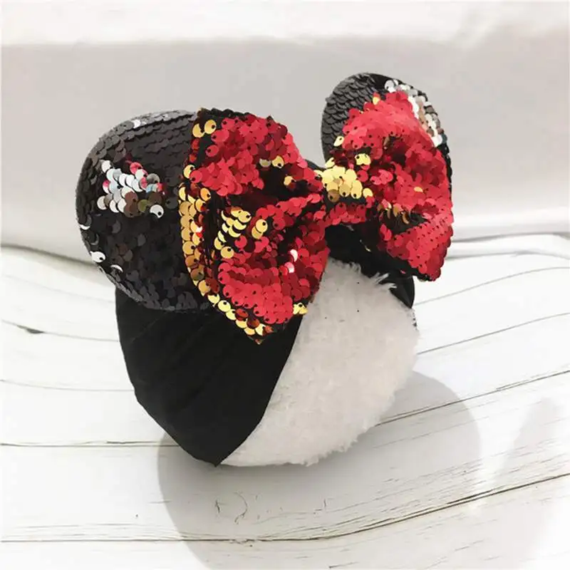 Winter Children Big Bowknot Hat Baby Cap Thick Warm Knitting Cotton Beanie Kids Girls Cartoon Cute Dot Bow Caps Bonnet