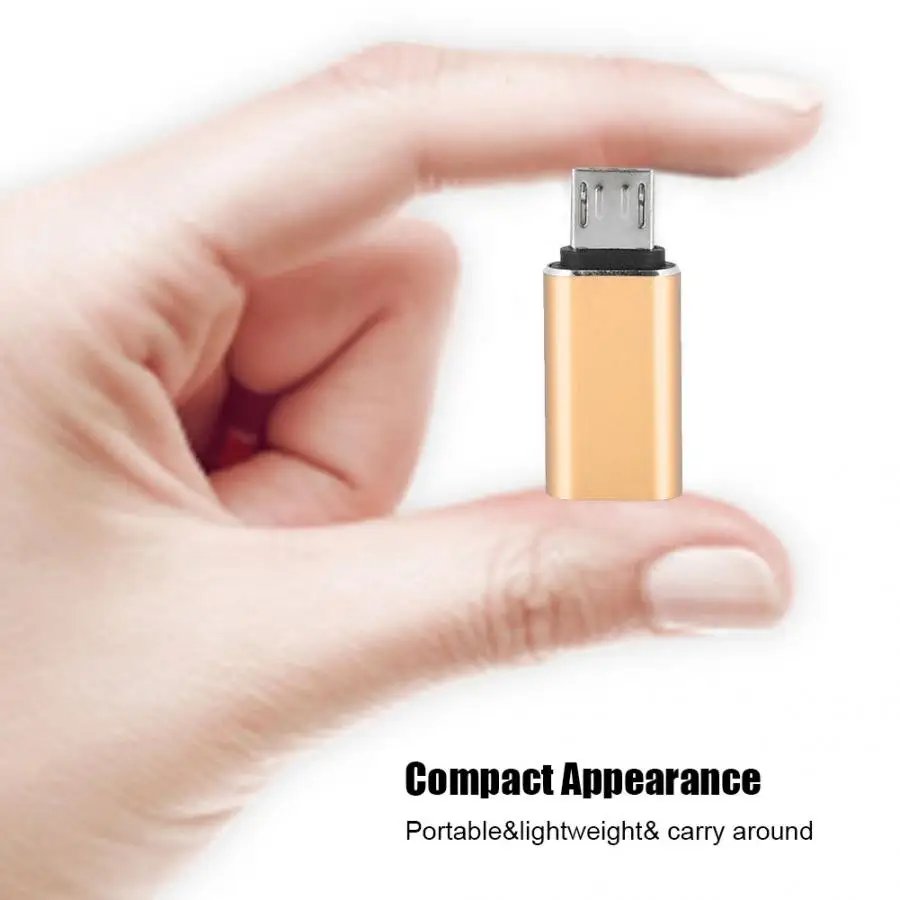 NEW 2 PCS USB3.0 Type-C Female to Micro usb Male Mobile Phone Adapter for Android Type-C to USB3.0 Phone Charging Converter