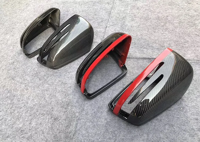 1 пара крышка зеркала заднего вида для Бен Z W204 W176 W117 W218 W212 W207 X156 Крышка для зеркала из углеродного волокна красный/синий
