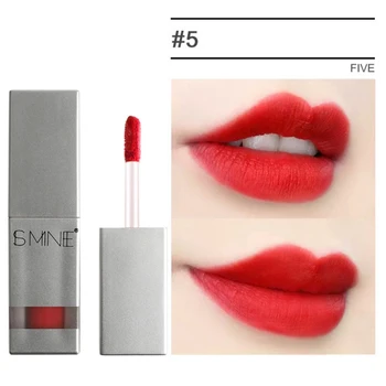 

Women Sexy Red Lipstick Matte Nude Lip Gloss Lip Glazed Makeup Moisturizing Waterproof Long-Lasting New Elegant Temperament