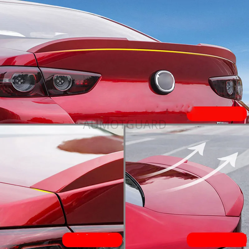 Для Mazda3 Mazda 3 2019 2020 2021 авто заднее крыло седан лезвие модифицированное