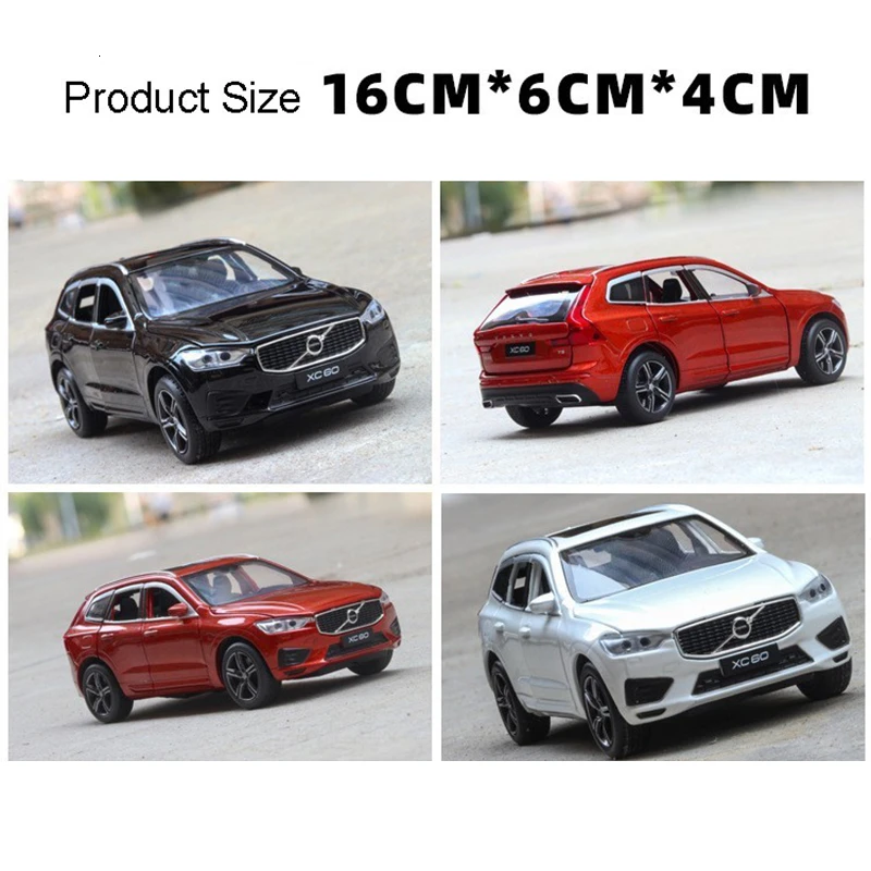 1/32 VOLVO XC60 литая модель автомобиля из сплава игрушечный симулятор внедорожника