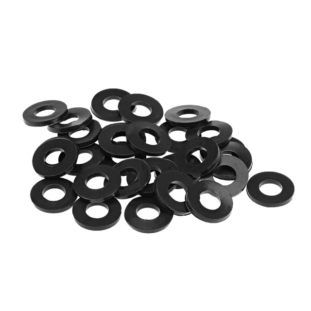 Uxcell 30pcs rondelle piatte in gomma 3-31mm ID 1.2-3.6mm spessore 7-45mm  OD guarnizioni anello per tubo acqua rubinetto - AliExpress