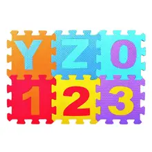 36 шт./компл. EVA пенопластовый детский игровой коврик, сшитый коврик для ползания, детский коврик с текстом, собранный животный ковер-головоломка, коврик для детских игр