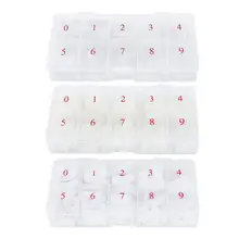 3 цвета 500 шт Пластиковые поддельные накладные ногти искусственные ногти для УФ гель ногтей инструмент для практики