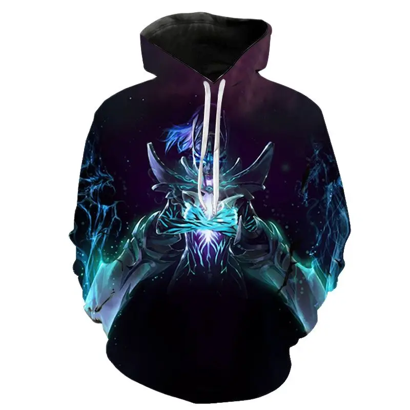 Новая игра Dota2 3D печатных модные толстовки с капюшоном для женщин/мужские