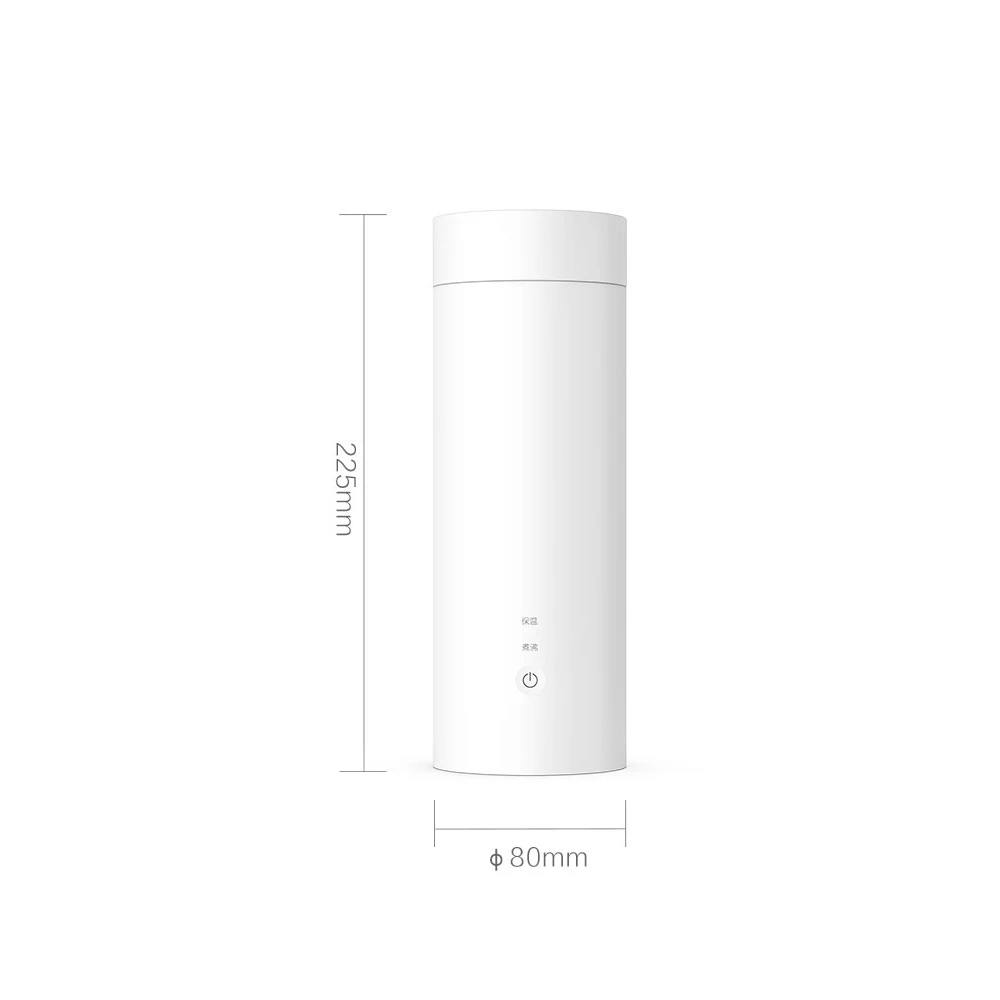 Xiaomi VIOMI, электрический термос, чашка, портативная бутылка, нержавеющая сталь, нагревательная Термокружка для чая, кофе, дорожный чайник, 400 мл