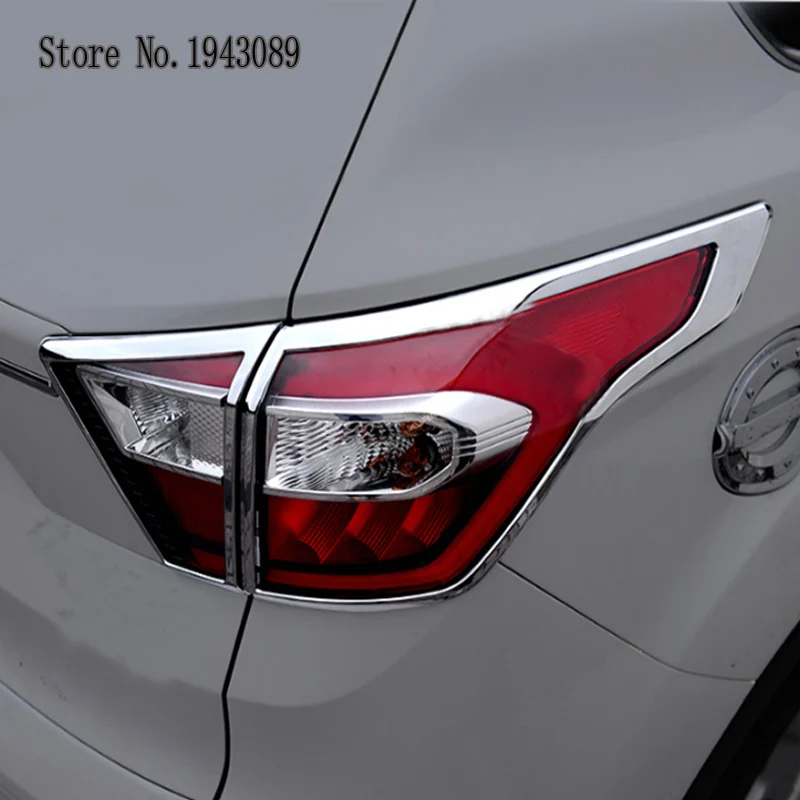 Для Ford Escape Kuga 4 шт. хромированный задний фонарь Крышка лампы Накладка крышка век бровей литьевая гарнитура