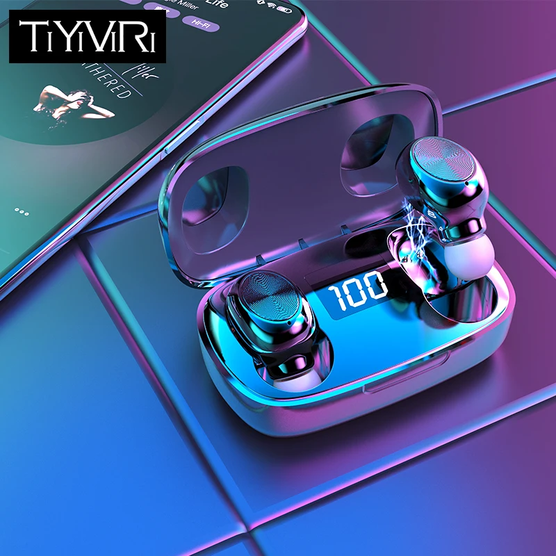 TWS Bluetooth 5 0 Earphones Noise Cancel Wireless Headphone 9D Stereo Sports Waterproof Earbuds Headsets With dual Microphone