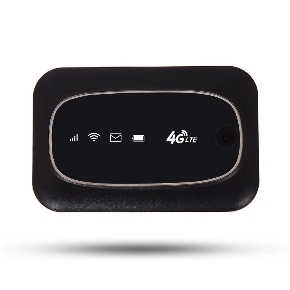 Arealer M7 Wi-Fi роутер 4G LTE CAT4 150M разблокированный мобильный MiFis портативный точка доступа беспроводной WiFi роутер с слотом для sim-карты - Цвет: black