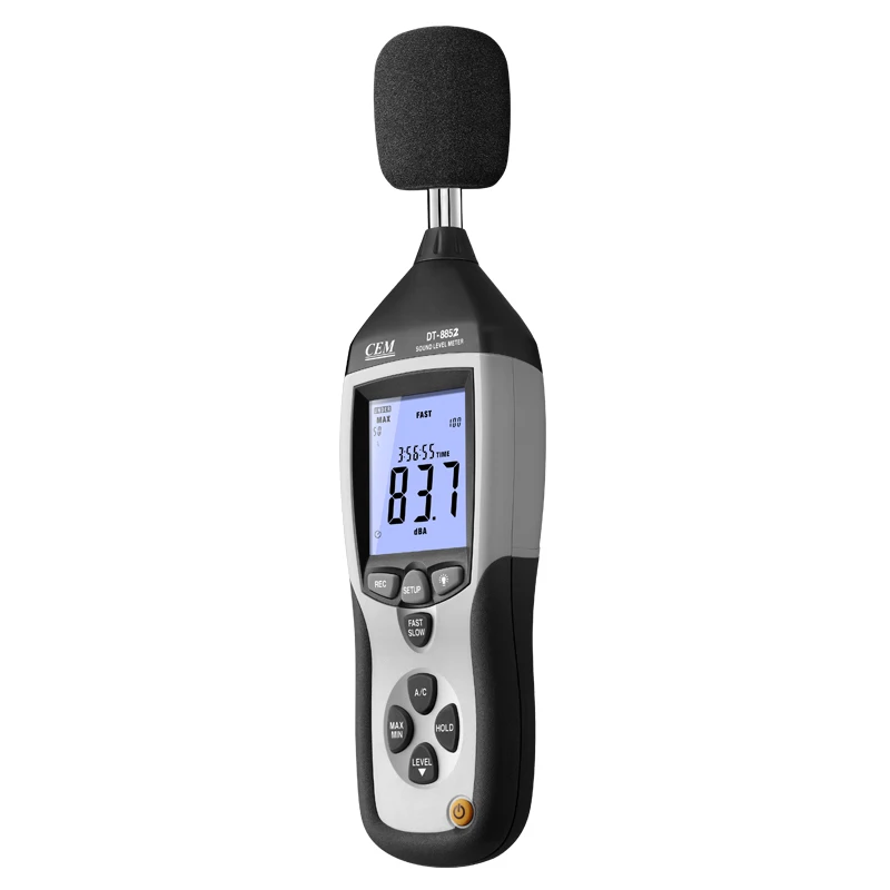 DT-8852 Professional Analog Decibel USB AC/DC Output 130db Digital Sound Level Meter With Datalogger Noise DB Meter Microphone