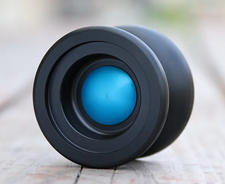 Yoyoformula D1 маленький ангел йо пом CNC резиновый шар спящий йо-йо для начинающих 10 струн в подарок - Цвет: blue
