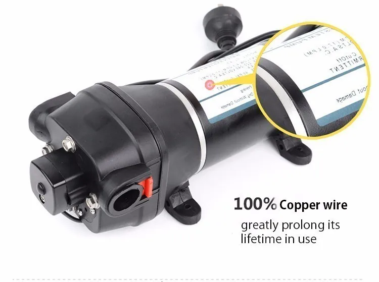 AC 110 В/220 В 40PSI/2.8Bar подъемный 25 м Электрический водяной насос мини мембранный насос, Трюмный насос, насосы FL-41 FL-43