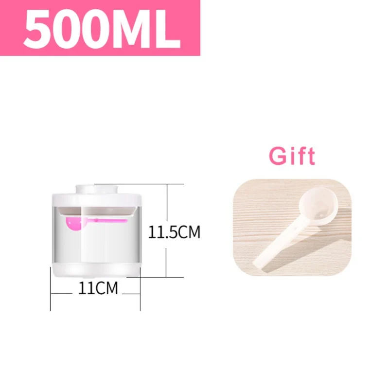 Transparent Food Storage Container With Lids Airtight Cereal Sealed Glass Jar Keep Dry& Fresh Kitchen Sorting Food Storage Box