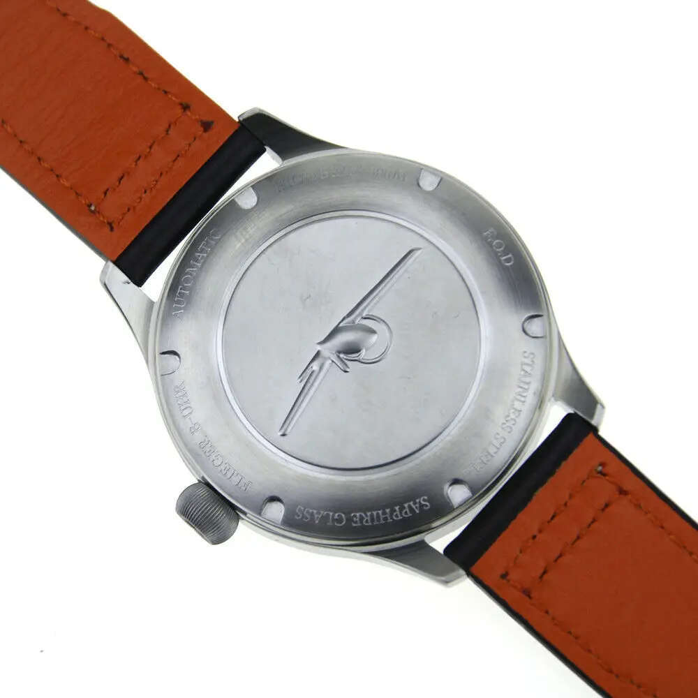 Mens FOD high beat pilot enamel dial diver watch 300m flieger b-uhr typeA