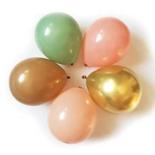 30 Uds 5/10 pulgadas Rosa globos de látex Anniversaire decoración del arco de la boda helio globo de la Ducha del bebé de 1 año fiesta de cumpleaños