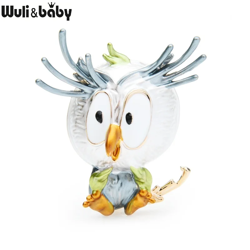 Brooch Pins Bird Animal Owl Pink Enamel Gifts Party Baby Women Lovely Wuli Alloy Alloy