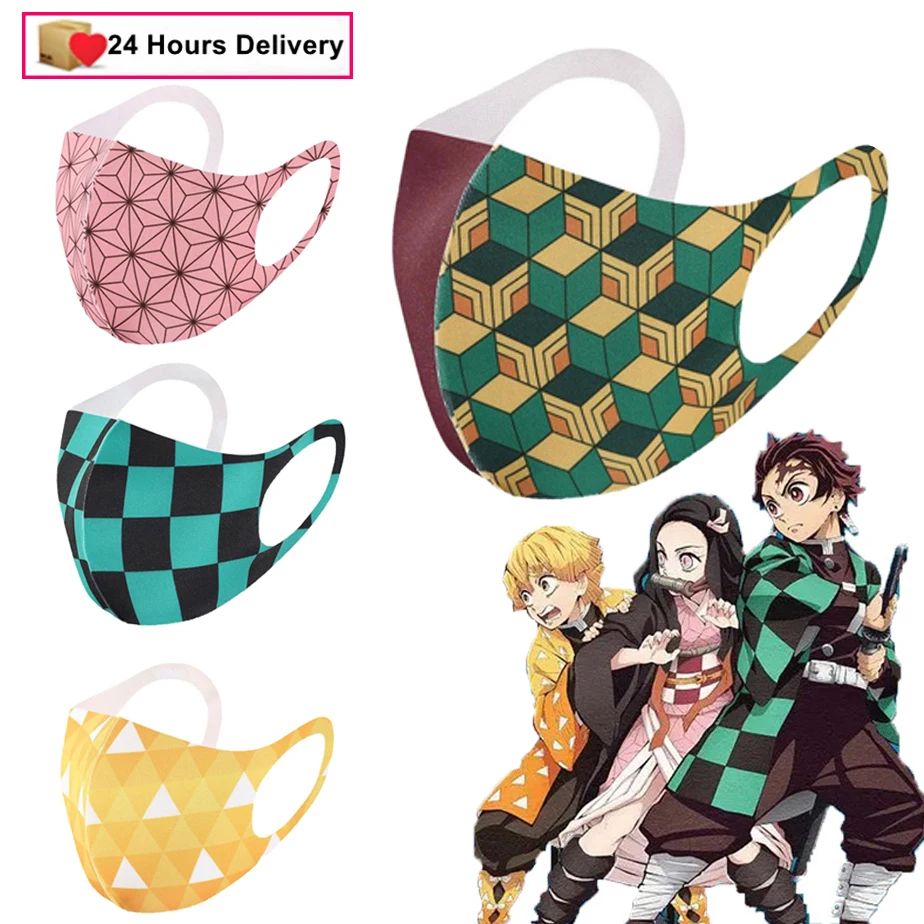 Аниме Demon Slayer Kimetsu No Yaiba маски Kamado Tanjirou Nezuko маска ручной работы Косплей косплей
