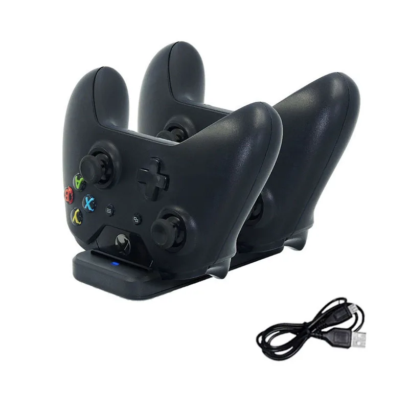 

Dual USB Charging Dock Station Controller For Xbox one Wireless Gamepad Fast Charger Stand Base Cradle For Xbox Ones Controllers