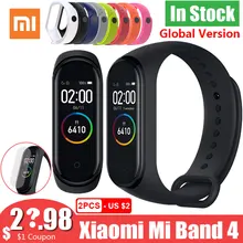 Новая глобальная версия Xiaomi mi Band 4 band 4 Smart mi Band 3 Цвета экран браслет сердечного ритма фитнес музыка 50 м Водонепроницаемый Bluetooth