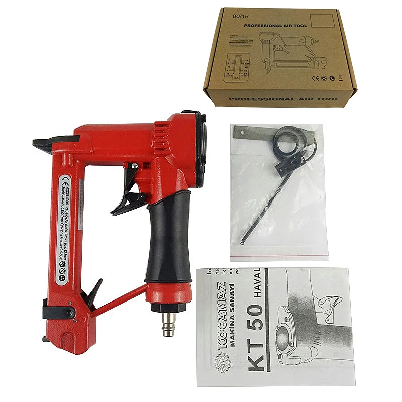 

Hot XD-Pneumatic Nail Tool 80/16 Woodworking Tools Staple Upholstery Stapler For Furniture Grapadora Framing