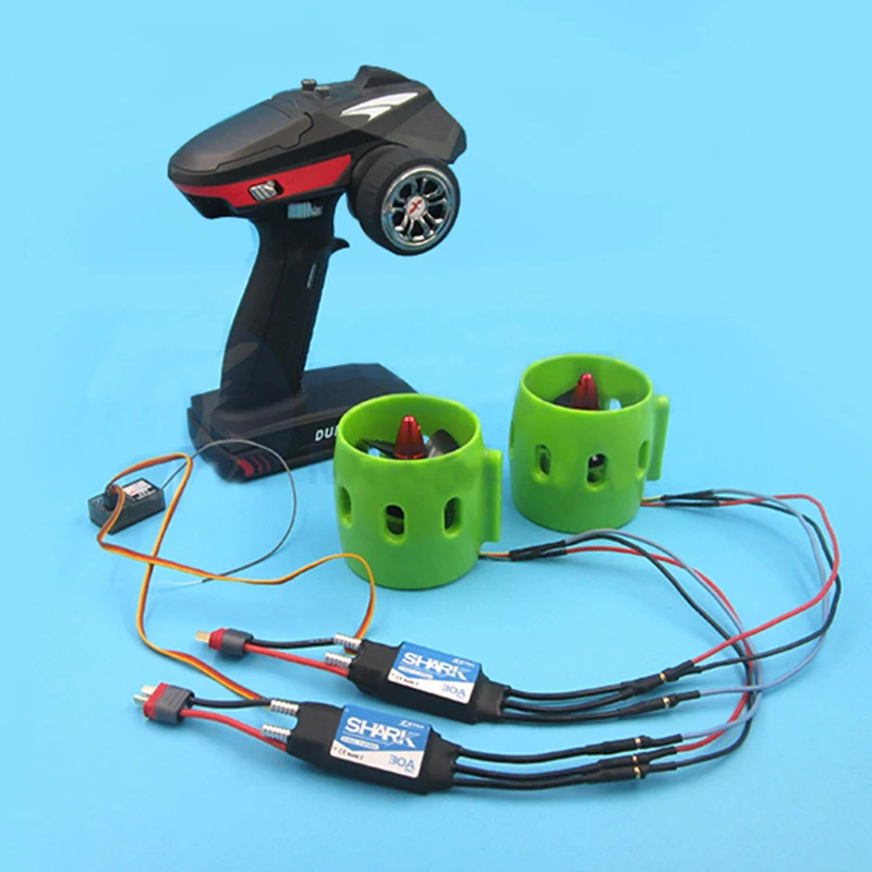 

1Set RC Brushless Motor Underwater Thruster+30A/50A ESC+Remote Controller Kit for Fishing Bait Boat/Tug Boat/ROV Model Parts