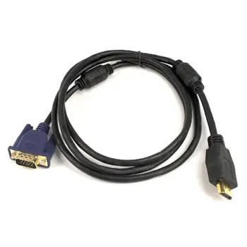 

Hot 1.8 Meters 6FT HDMI Male to VGA HD-15 Male Cable