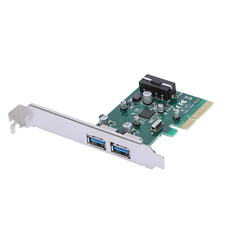 Pci-E до 2-Порты и разъёмы Usb3.1 Тип разъем Pci Express расширения карты контроллера адаптер Superspeed 10 Гбит/с большой 4PIN Мощность разъем