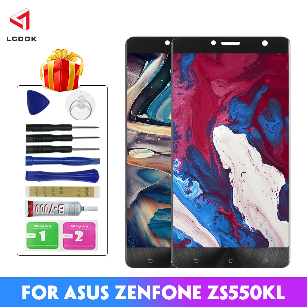 ЖК-дисплей для Asus Zenfone 3 Deluxe ZS550KL сенсорный экран с цифровым преобразователем в