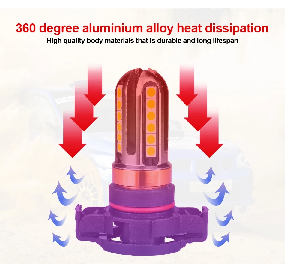 2 шт. автомобиль H8 H11 светодиодный 9005 HB3 9006 HB4 H7 H4 H16 3030 автомобиля SMD led лампы дневного света светильник PSX24W лампы поворот парковка 1156 12V