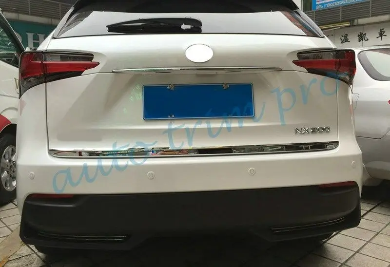 Нержавеющая сталь задние отделка крышки багажника, пригодный для Lexus NX200t NX300h украшения Аксессуары