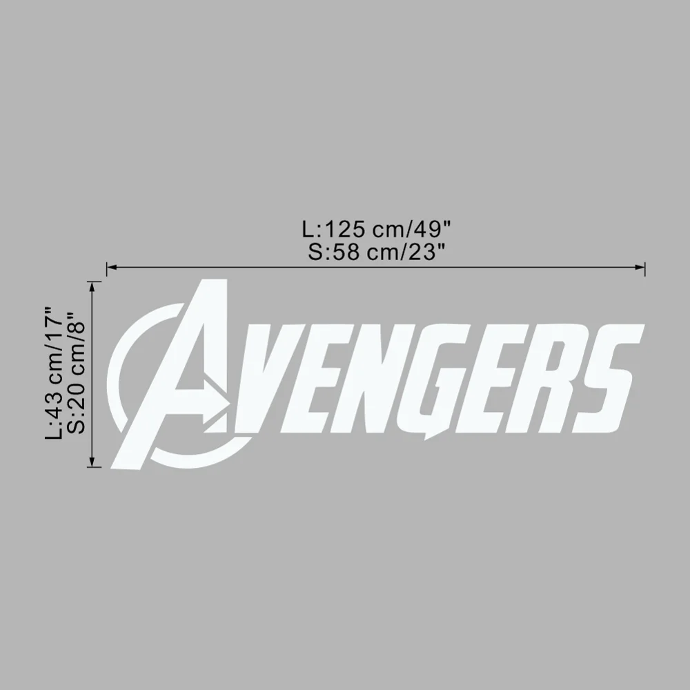 Disney Marvel Avengers Logo Marvel Wall Art Sticker Decals Home decor Art Decor Kid Headboard Vinyl Wall Decals