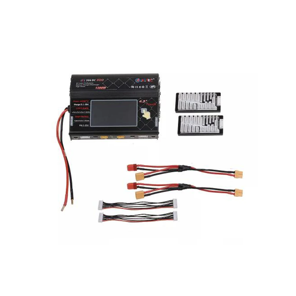 HTRC HT306 DUO 600 Вт* 2 30A* 2 DC баланс зарядное устройство Dis зарядное устройство lcd сенсорный экран для Lilon/LiPo/LiFe/LiHV батареи