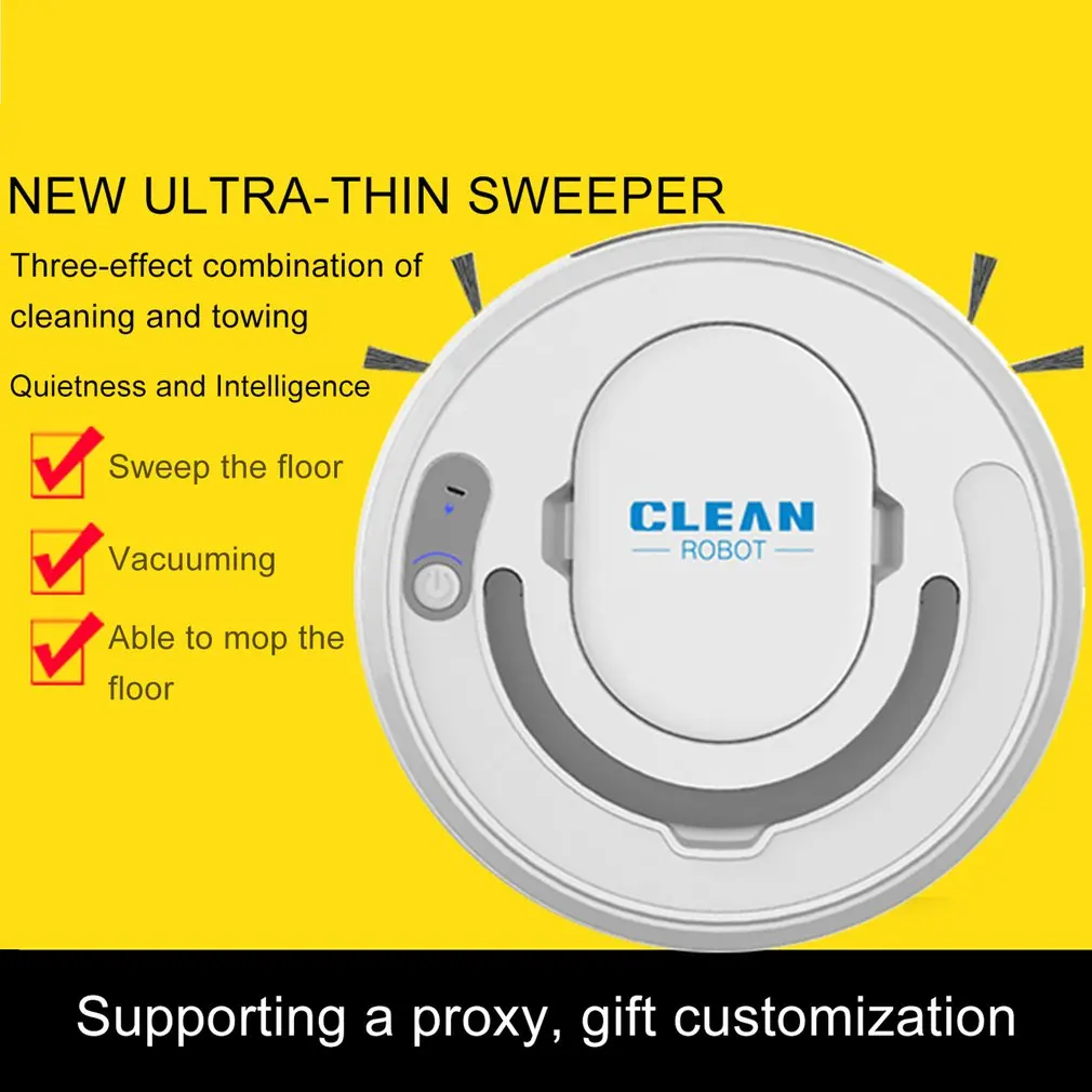 

3in1 Sweeping Robot Clean Intelligent Home Vacuum Cleaner Household Automatic Sweeping Dust Tool Smart Floor Sweeper