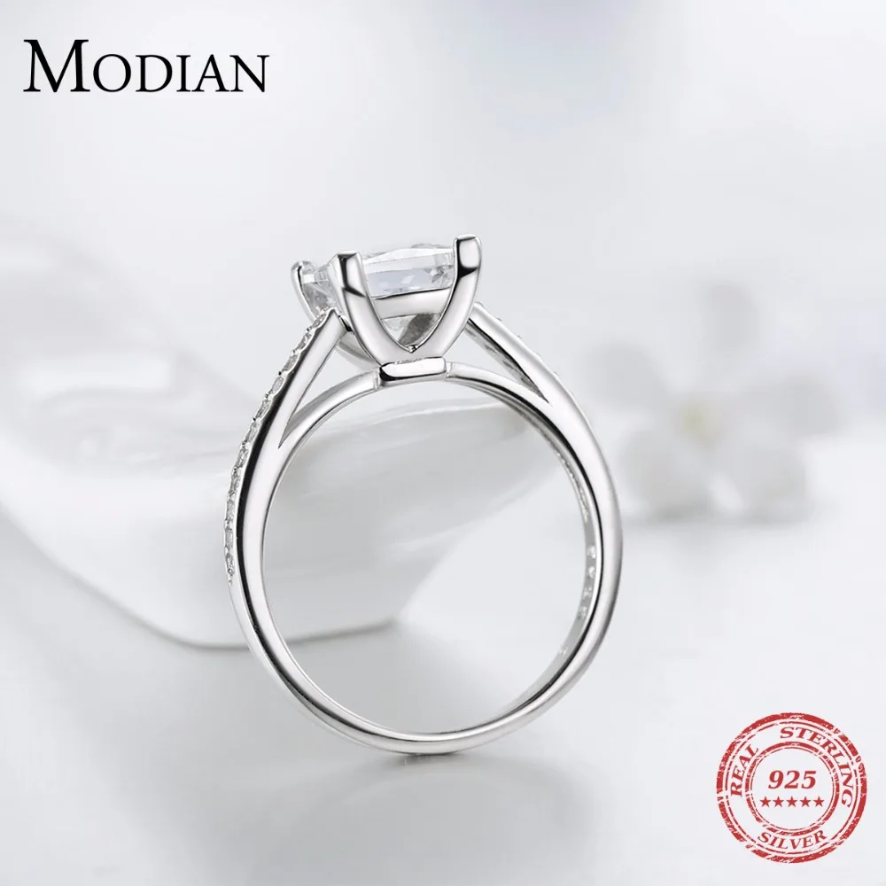 925 sterling silver cubic zircon fashion rings wedding ring bridal jewelry for women