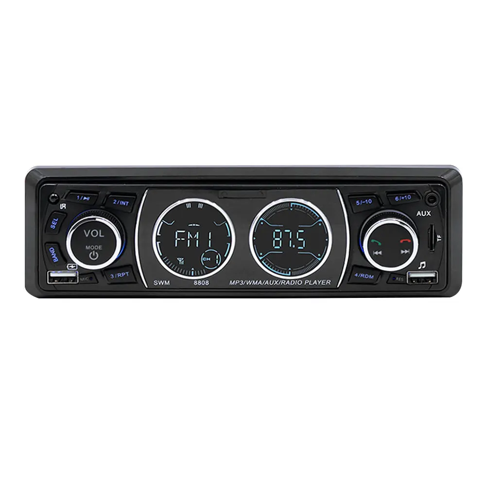 Плеер радио аудио автомобиля премиум стерео MP3 FM приемник Поддержка часы USB Bluetooth пульт дистанционного управления универсальный
