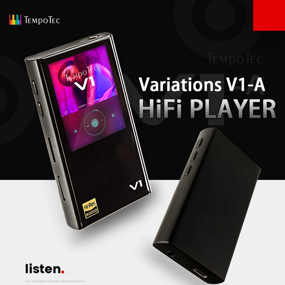 MP3 плееры TempoTec вариации V1 A PCM и DSD 256 Поддержка Bluetooth LDAC AAC APTX вход выход USB дак для ПК