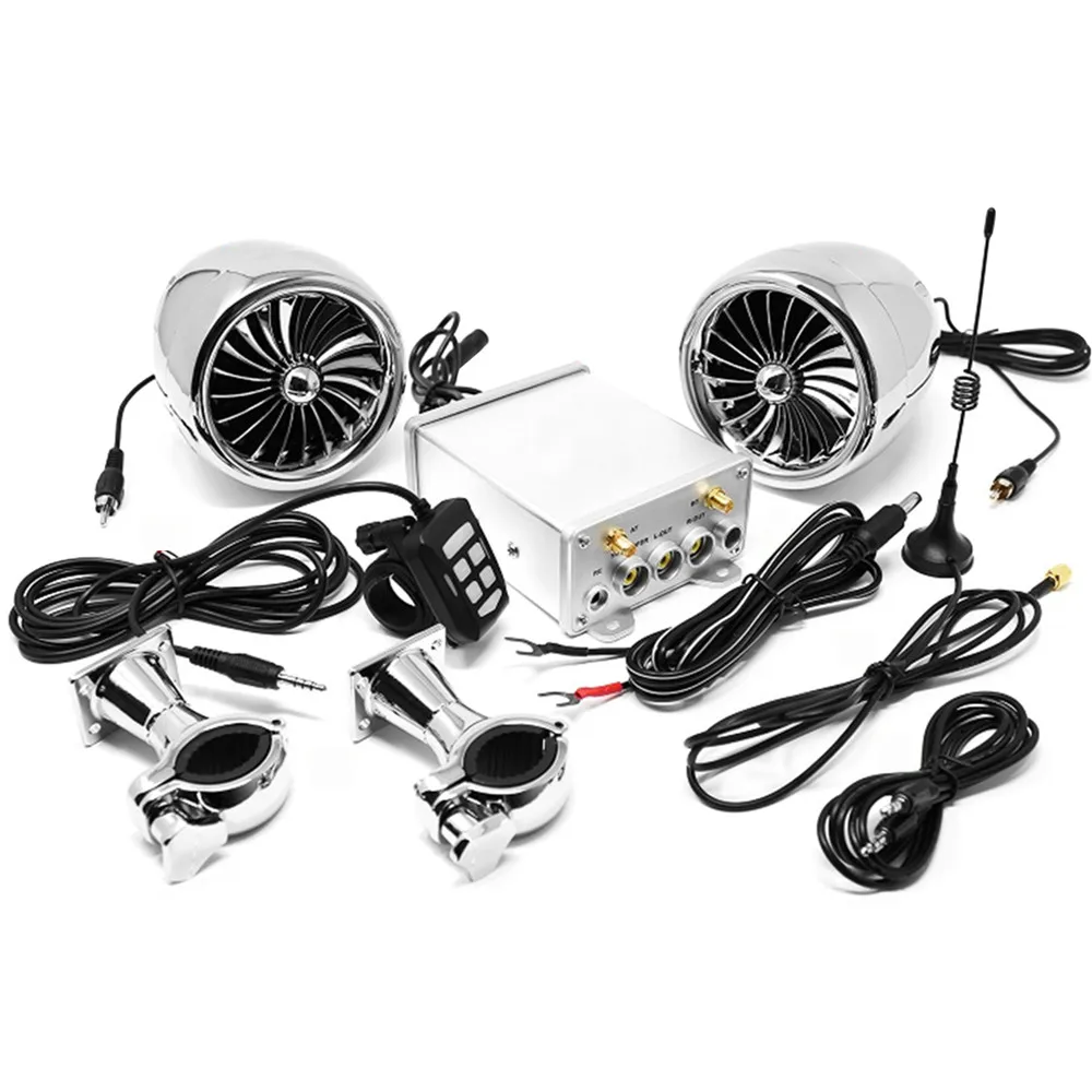 2psc 600 Вт bluetooth Колонка для мотоцикла аудио система радио мото водонепроницаемый усилитель звука для динамика s Mp3 мотоцикл музыка